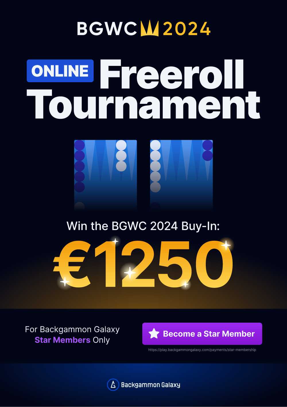 Log in to the web version  play.backgammongalaxy.com  to sign up for Star Membership.