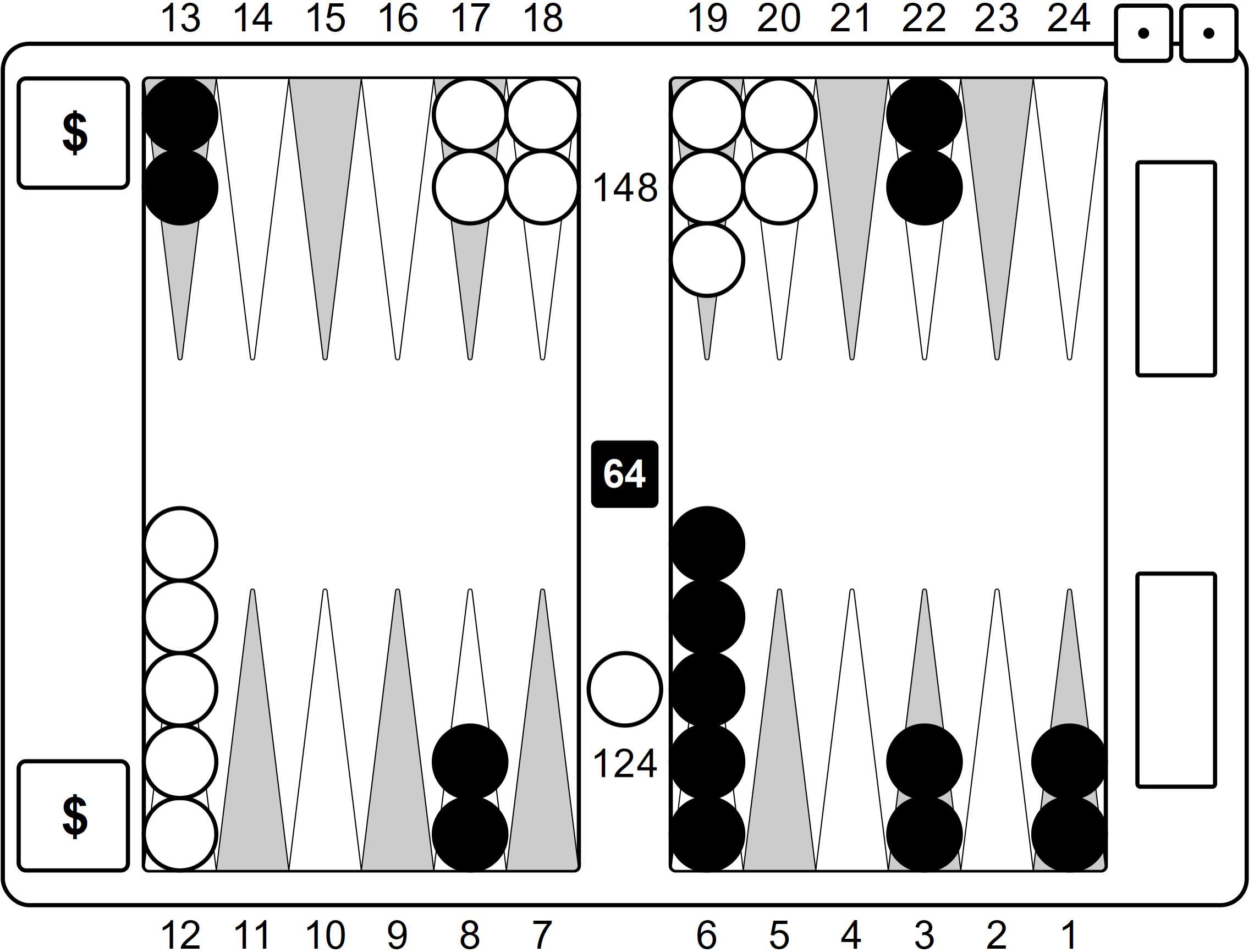 Blitz position for Black and prime position for White